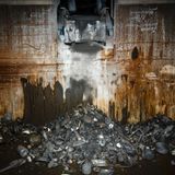 Metall in der Schlacke