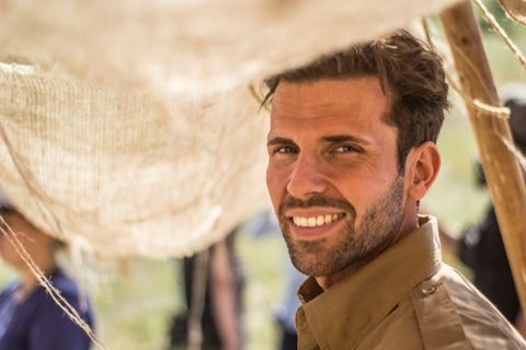 Benjamin Schnau am Filmset zu "Perhaps a Hero", in dem er einen deutschen Soldaten spielt. Schon als Kind träumte der 31-Jährige davon, Schauspieler zu werden. 2017 wagte er den Schritt über den großen Teich, lebt seitdem in Los Angeles.