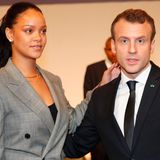 Rihanna und Emmanuel Macron