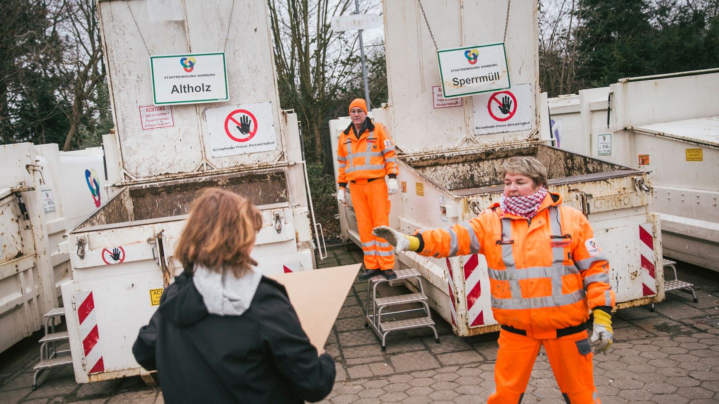 Auf Recyclinghöfen herrscht an Wochenenden großer Andrang.