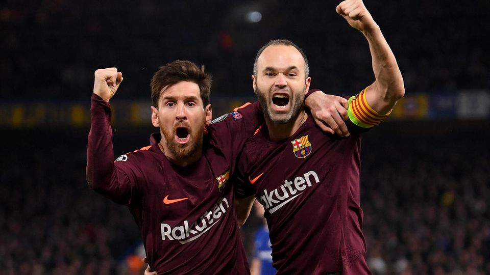 FC Barcelona FC Chelsea Lionel Messi (l.) hat zum ersten Mal gegen Chelsea getroffen