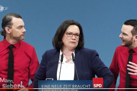 ZDF-Satire-Video über Andrea Nahles und die SPD