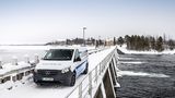 Mercedes eVito Wintertest in Arjeplog