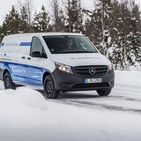 Mercedes eVito Wintertest in Arjeplog