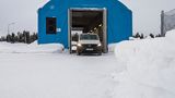 Mercedes eVito Wintertest in Arjeplog