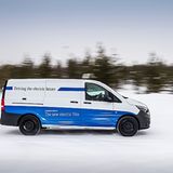 Bis zu Minus 25 Grad ht es beim Mercedes eVito Wintertest in Arjeplog