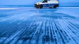 Mercedes eVito Wintertest in Arjeplog