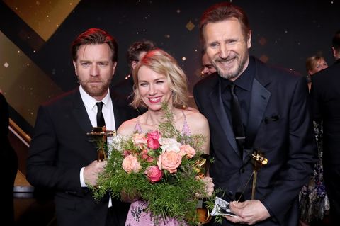 Ewan McGregor, Naomi Watts, Liam Neeson bei der "Goldenen Kamera"