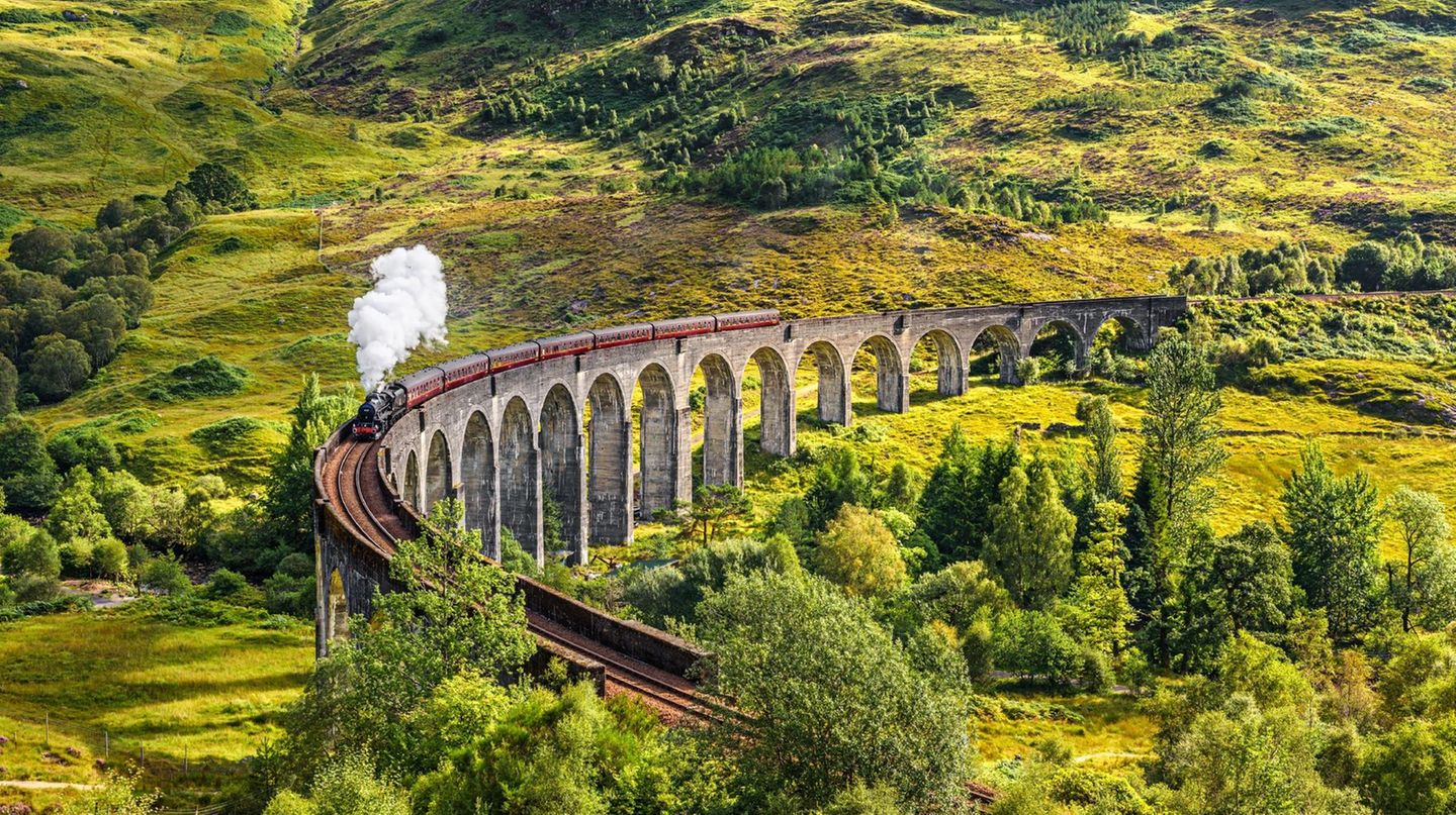 Glenfinnan-Viadukt, Schottland: Glenfinnan-Viadukt, Schottland:
