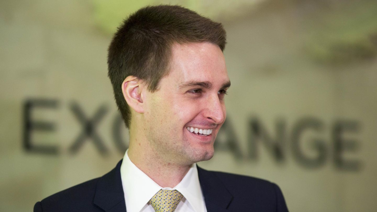 Evan Spiegel auf einem Empfang