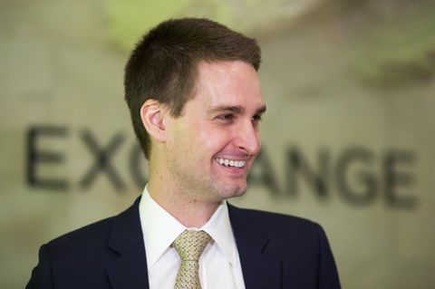 Evan Spiegel auf einem Empfang