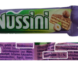 Milka Nussini von Mondelez  Der Schoko-Nuss-Riegel enthielt bisher 14 Prozent Haselnüsse. Der Anteil ist nun auf 9,5 Prozent zusammengeschrumpft. Auch die Bezeichnung der Füllung hat sich verändert: Aus der einstigen Haselnusscreme wurde eine "Creme mit Haselnussgeschmack" - was auch immer der Kunde darunter verstehen soll.    So rechtfertigt sich der Hersteller:  Hersteller Mondelez schreibt, man wolle "mit dem Zeitgeist gehen". "Im Bereich Snacking hat sich einiges getan, so dass wir unser Riegel-Sortiment modernisiert haben."