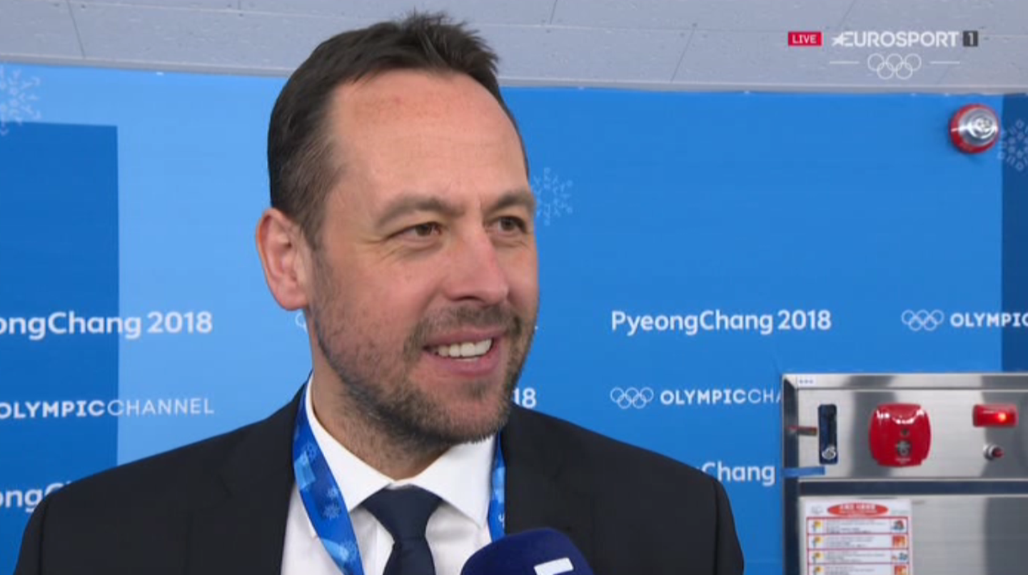 Bundestrainer Marco Sturm im Interview bei Eurosport nach dem Spiel gegen Russland.