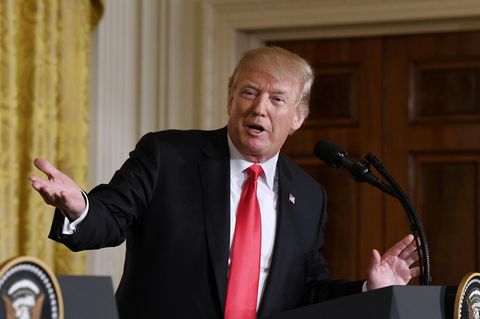 US-Präsident Donald Trump während einer Pressekonferenz