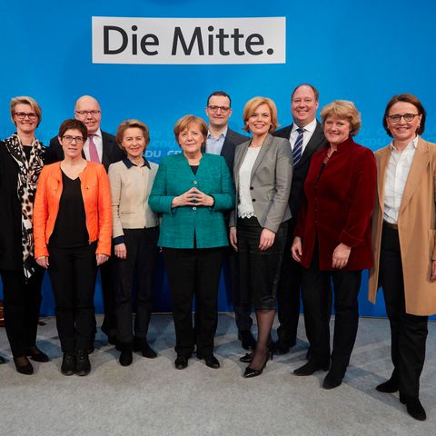 Angela Merkel und die CDU Minister