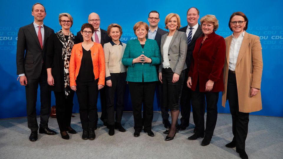 Angela Merkel und die CDU Minister