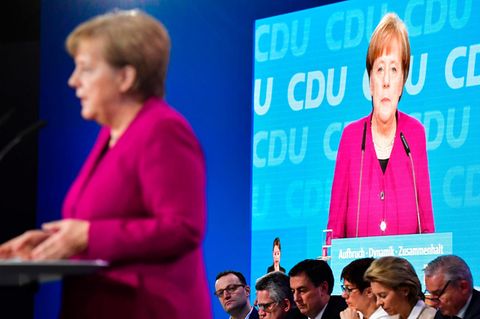 Bundeskanzlerin Angela Merkel auf dem CDU-Parteitag