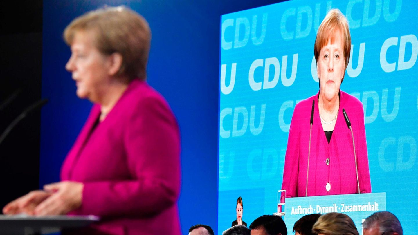 Bundeskanzlerin Angela Merkel auf dem CDU-Parteitag