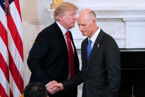 Donald Trump und Rick Scott, Gouverneur von Florida