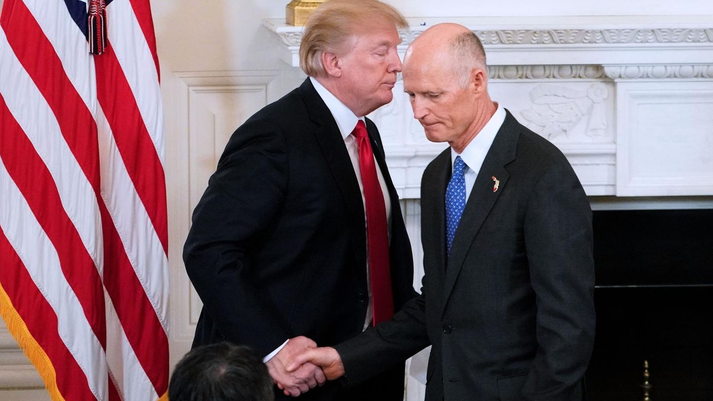 Donald Trump und Rick Scott, Gouverneur von Florida