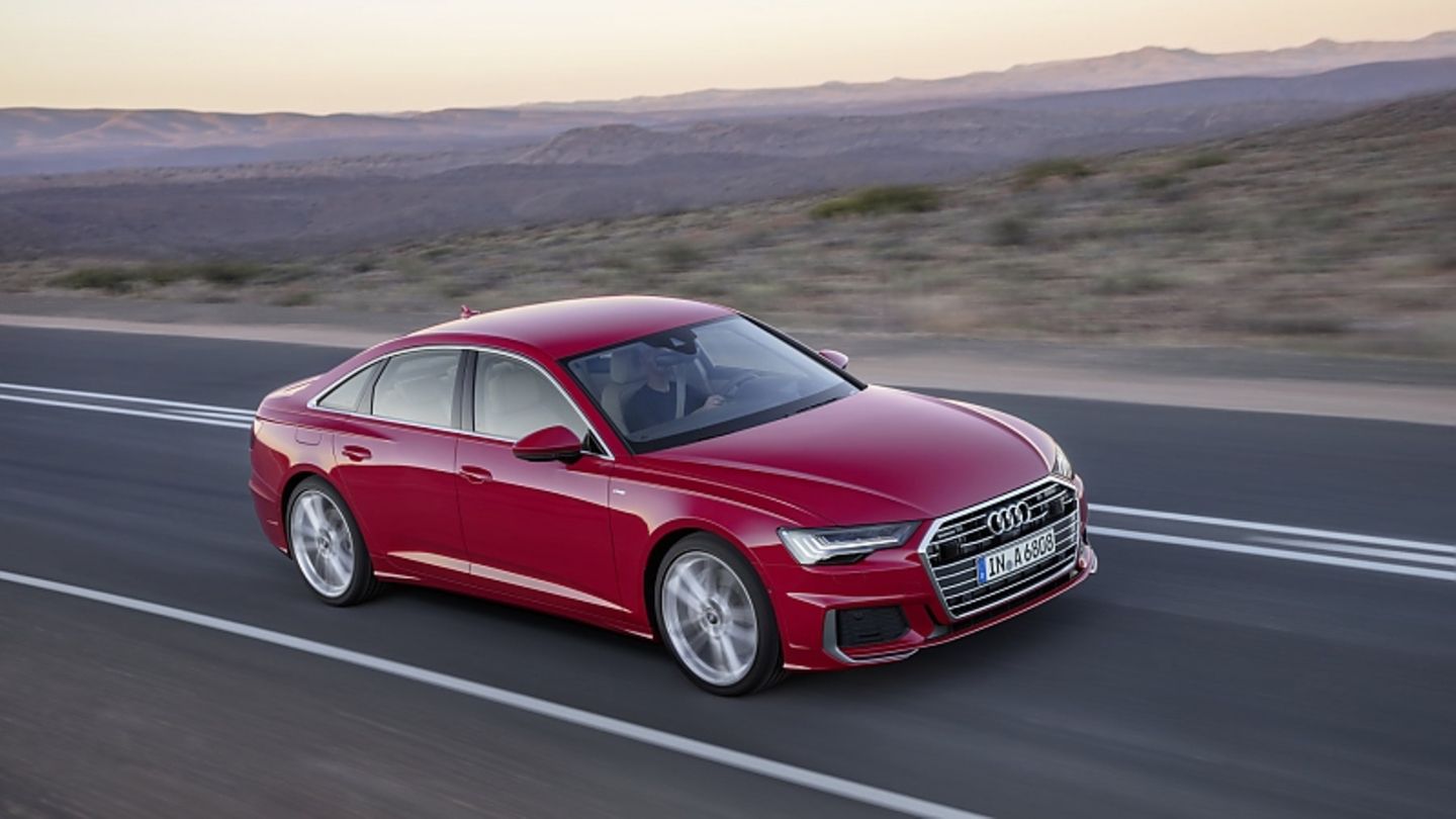 Audi A6 2018 - LED-Licht ist vorne wie hinten serienmäßig.