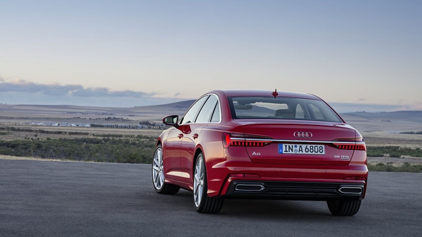 Audi A6 2018 - schmuckere Linien auch am Heck.