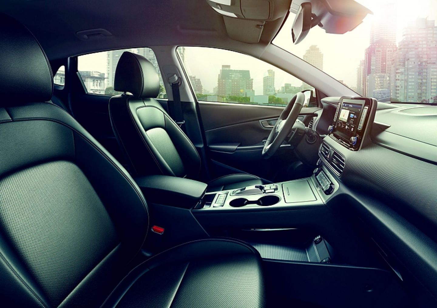 Der Innenraum des Hyundai Kona Electric
