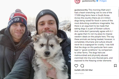 Instagram-Post von Gus Kenworthy