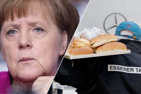 Ein bisschen umständlich meinte Kanzlerin Angela Merkel zum Aufnahmestopp für Ausländer bei der Essener Tafel: "Da sollte man nicht solche Kategorisierungen vornehmen." Dies sei "nicht gut", zeige aber "auch den Druck, den es gibt". 