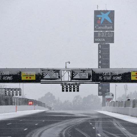 Formel 1 - Tests - Barcelona - Schnee - Winter