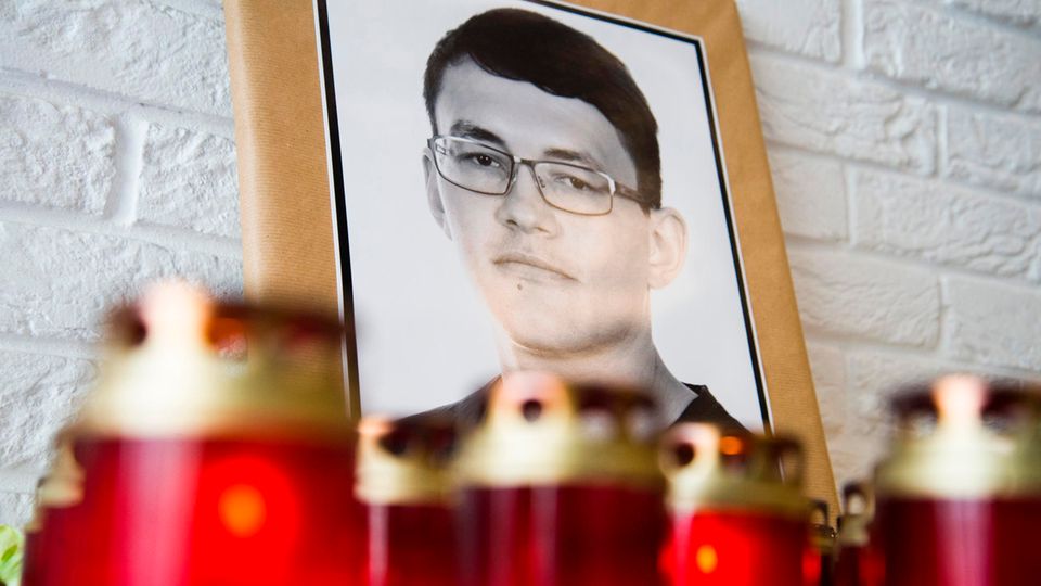 Slowakei: Konterfei des ermordeten Investigativ-Journalisten Jan Kuciak