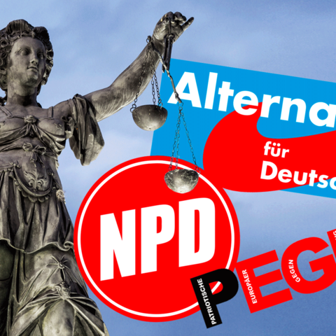 NPD, Pegida und AfD fordern ihre Anhänger auf, sich als Schöffen zu bewerben (Symbolbild)