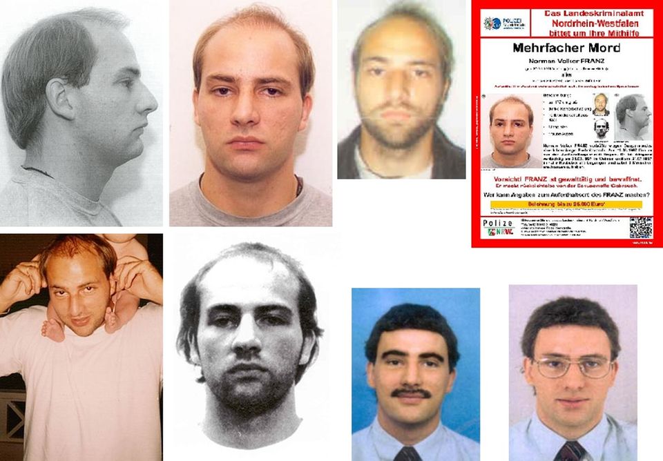 Norman Volker Franz veränderte sein Aussehen mehrfach Norman Volker Franz veränderte sein Aussehen mehrfach