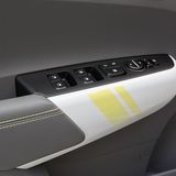 Auch im Interieur finden sich Farbelemente