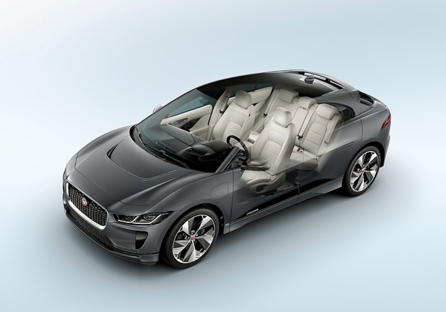 Jaguar i-Pace - die Fahrgastzelle ist weit vorne