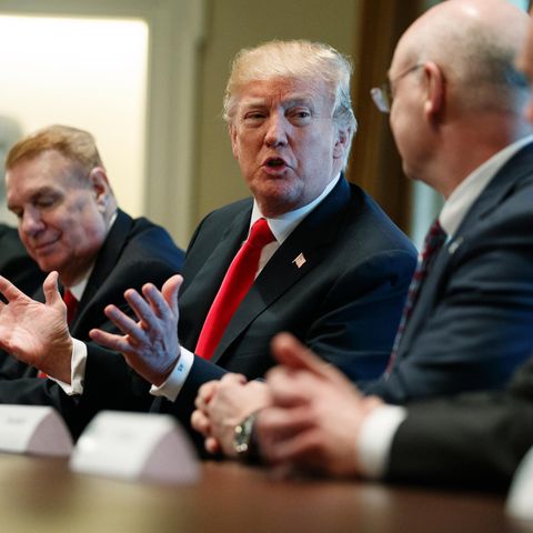 Donald Trump beim Stahl-Gipfel