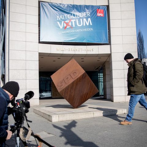 SPD-Zentrale vor dem Mitgliederentscheid