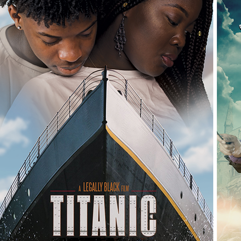 Die Filmplakate von Titanic und Harry Potter hängen in London gerade mit schwarzen Schauspielern