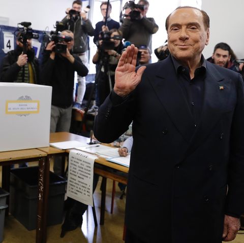 Silvio Berlusconi: Sein Bündnis liegt laut Umfragen zwar vorne, seine Partei ist dadrin aber wohl nicht mehr stärkste Kraft