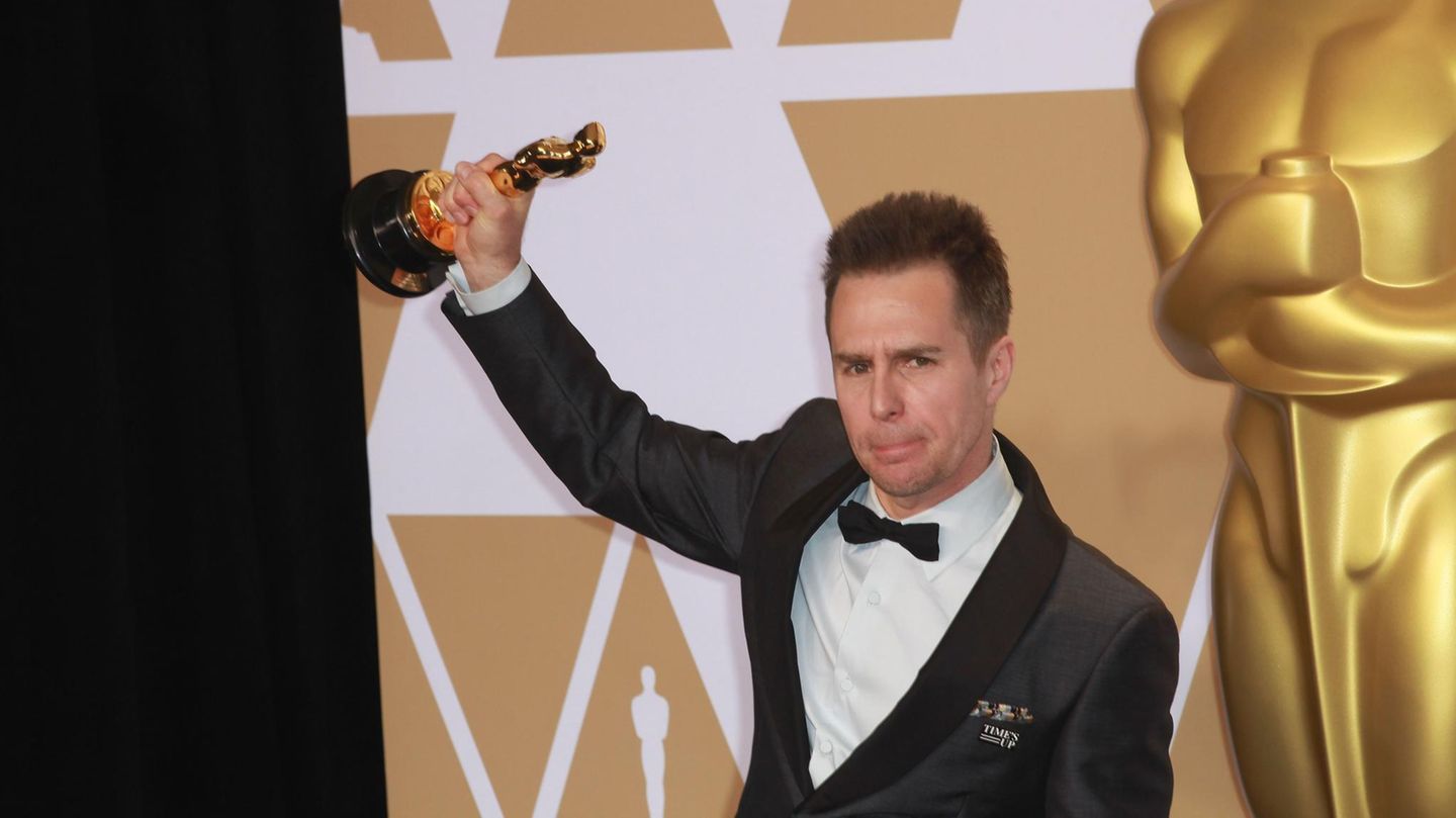 Sam Rockwell jubelt über seinen Oscar