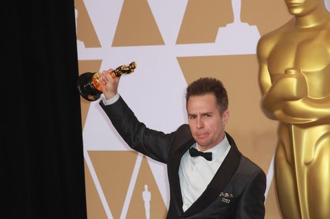 Sam Rockwell jubelt über seinen Oscar