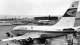1967 auf dem Werksflughafen von Boeing in Seattle: Das erste Exemplar für den Liniendienst wurde im Dezember desselben Jahres an Lufthansa ausgeliefert.