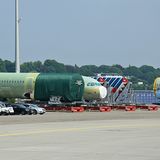 Bauteile aus ganz Europa werden in Hamburg zu kompletten Flugzeugen zusammengebaut. 