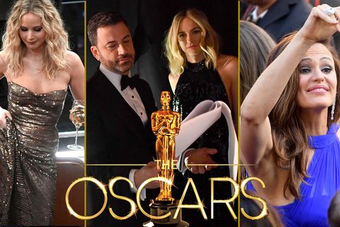Vor und hinter den Kulissen: Selfies und Spickzettel – die schönsten und schrägsten Bilder der Oscars