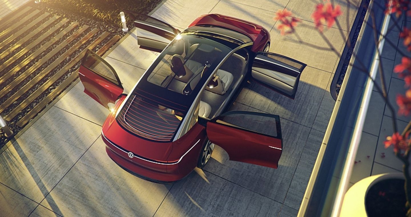 VW I.D. Vizzion Concept 2018 - die Türen öffnen gegenläufig