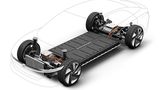 VW I.D. Vizzion Concept 2018 - die Akkus befinden sich zwischen den Achsen