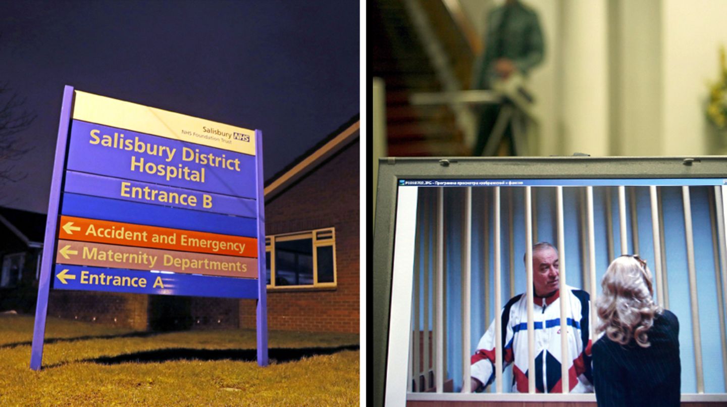 In der südenglischen Stadt Salisbury wurde ein Mann mit Vergiftungserscheinungen ins Krankenhaus eingeliefert