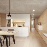 "Den Planern gelingt es, mithilfe eines geschickten Grundrisses auch einen schmalen und langgestreckten Bau optimal zu organisieren", sagt die Jury über das Haus am Bäumle