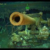 Eine schwere Flugabwehrkanone der Lexington.