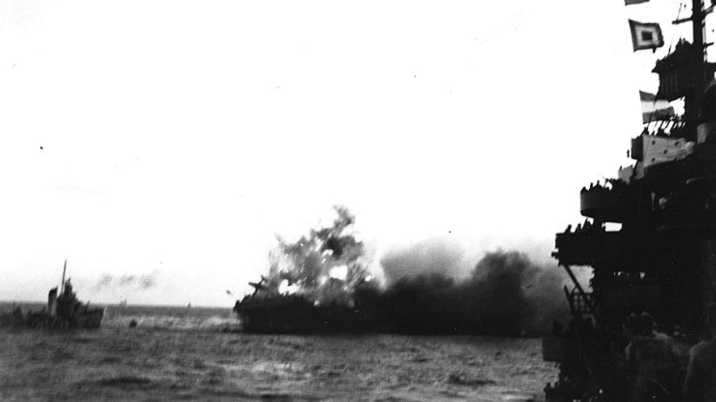 Das Ende des US Trägers.